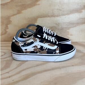 Vans Off The Wall - Old Skool Cow Camo - Sneakers - Black/Brown - Women's - 8.5